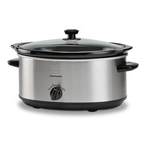 7+Qt+Oval+Stainless+Steel+Slow+Cooker