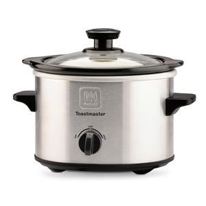 1.5qt+Slow+Cooker+Brushed+Stainless+Steel