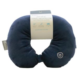 Travel+U-Shaped+Pillow+w%2F+Vibrating+Massage+Navy+Blue