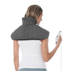 PureRelief+Neck+%26+Shoulder+Heating+Pad+Gray