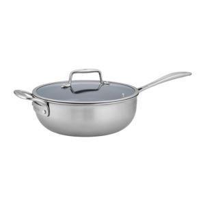 Clad+CFX+4.5qt+Stainless+Steel+Nonstick+Ceramic+Perfect+Pan