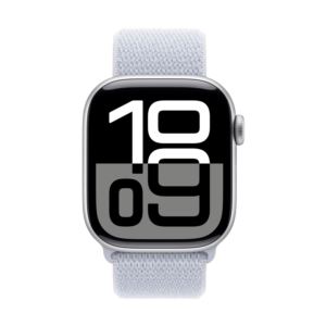 Watch+Series+10+GPS+42mm+Silver+Aluminum+Case+w%2F+Blue+Cloud+Sport+Loop