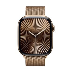 Watch+Series+10+GPS+%2B+Cellular+46mm+Gold+Titan+Case+w%2F+M%2FL+Gold+Milanese+Loop