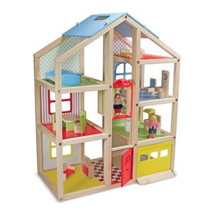 Hi-Rise+Wooden+Dollhouse+Ages+3%2B+Years