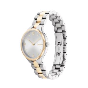 Ladies%27+Linked+Silver+%26+Gold-Tone+Stainless+Steel+Watch+Silver+Dial