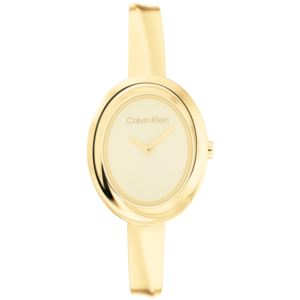 Ladies%27+Twisted+Bezel+Gold-Tone+Stainless+Steel+Bangle+Watch+Champagne+Dial