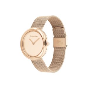 Ladies+Carnation+Gold+Stainless+Steel+Mesh+Watch+Carnation+Gold+Dial