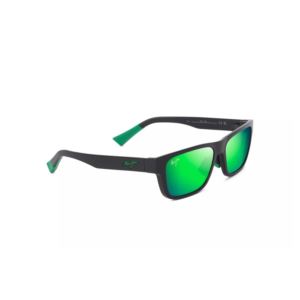 Keola+Polarized+Sunglasses+Matte+Black+Frame+MAUIGreen+Lens