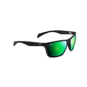 Makoa+Polarized+Sunglasses+Matte+Black+Frame+MAUIGreen+Lens