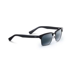 Kawika+Polarized+Sunglasses+Black+Gloss+Frame+Neutral+Gray+Lens