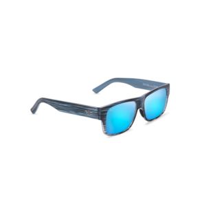 Keahi+Polarized+Sunglasses+Blue+Stripe+Frame+Blue+Hawaii+Lens