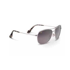 Cliff+House+Polarized+Sunglasses+Silver+Frame+Neutral+Gray+Lens