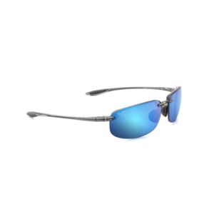 Ho%27okipa+Polarized+Sunglasses+Smoke+Gray+Frame+Blue+Hawaii+Lens