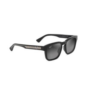 Maluhia+Polarized+Sunglasses+Shiny+Black+Frame+Neutral+Gray+Lens