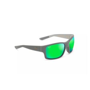 Mangroves+Polarized+Sunglasses+Matte+Gray+Frame+MAUIGreen+Lens