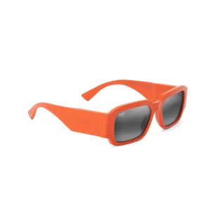 Kupale+Polarized+Sunglasses+Shiny+Orange+Frame+Neutral+Gray+Lens