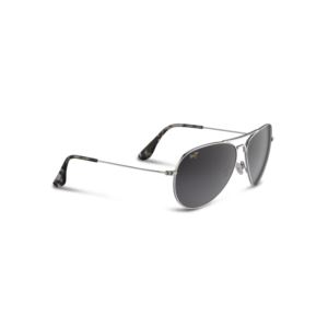 Mavericks+Polarized+Sunglasses+Silver+Frame+Neutral+Gray+Lens