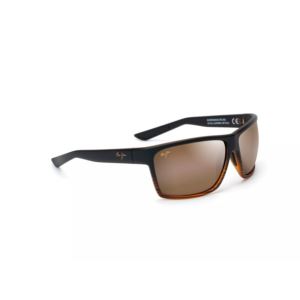 Alenuihaha+Polarized+Sunglasses+Dark+Brown+Stripe+Frame+HCL+Bronze+Lens