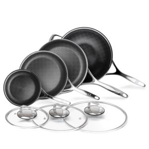 DiamondClad+by+Livwell+7-piece+Hybrid+Nonstick+Frying+Pan+Set