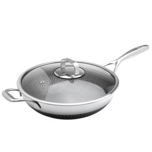 DiamondClad+by+Livwell+12%22+Hybrid+Nonstick+Wok+Set