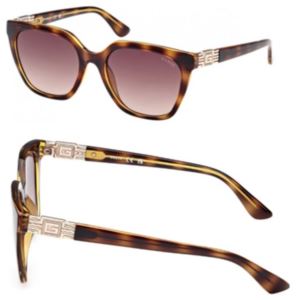 Guess+Ladies+Injected+Sunglasses+-+Dark+Havana%2FGradient+Brown