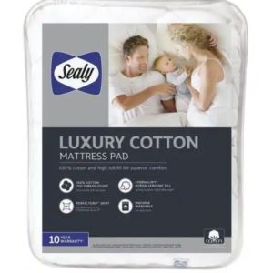 Sealy+Luxury+Cotton+Mattress+Pad+-+King