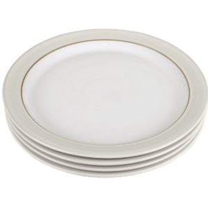 Denby+Natural+Canvas+Set+of+4+Dinner+Plates