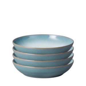 Denby+Azure+Haze+Coupe+Set+of+4+Pasta+Bowls