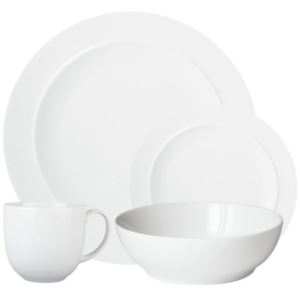 Denby+White+4+Pc+Dinnerware+Place+Setting