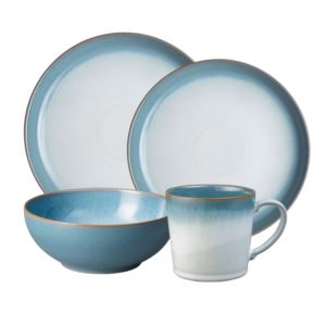 Denby+Azure+Haze+Coupe+16Pc+Dinnerware+Set