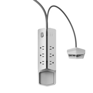 Power+Center+Vertex+6+AC+Outlet+Surge+Protector+White