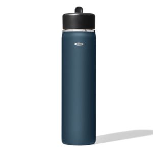 Strive+24oz+Wide+Mouth+Water+Bottle+w%2F+Straw+Dark+Cobalt