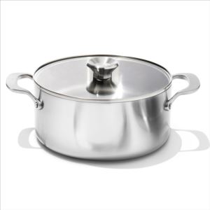 Mira+Tri-Ply+5.2qt+Stainless+Steel+Casserole+w%2F+Lid