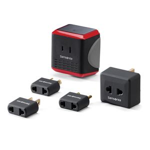 Converter%2FAdapter+Plug+Kit+w%2FPouch+Black+and+Red