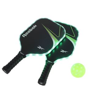 LED+2pc+Fiberglass+Pickleball+Set+Green