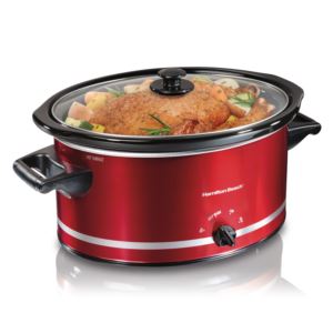 8qt+Oval+Slow+Cooker+Red