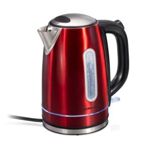 1.7L+Stainless+Steel+Electric+Kettle+w%2F+LED+Ring+Red