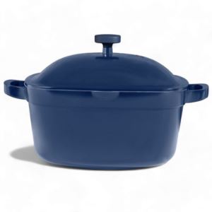 5qt+Nonstick+Ceramic+Cast+Aluminum+Dutch+Oven+w%2F+Lid+Blue