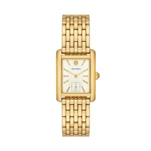 Ladies%27+Eleanor+Gold-Tone+Stainless+Steel+Watch+White+Dial