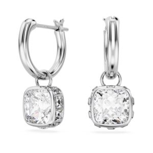 Swarovski+Stilla+Drop+Earrings+with+Square+Cut+-+White