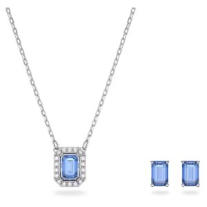 Swarovski+Millenia+Set+with+Octagon+Cut+-+Blue