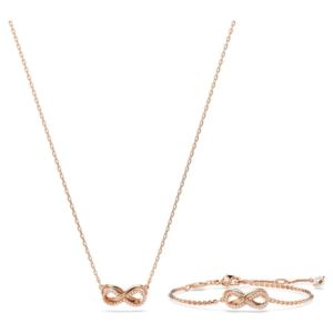 Swarovski+Hyperbola+Set+Infinity%2C+White%2C+Rose+Gold-Tone+Plated