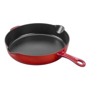 Staub+Cast+Iron+11%27%27+Traditional+Deep+Skillet+-+Cherry