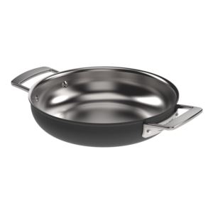 Black+5-Ply+9.5%22+Stainless+Steel+Fry+Pan+w%2F+Ceramic+Exterior