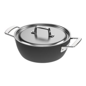 Black+5-Ply+3.5qt+Stainless+Steel+Dutch+Oven+w%2F+Ceramic+Exterior