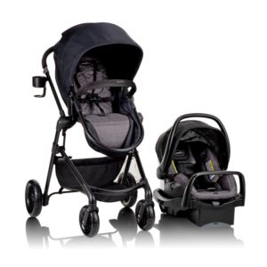 Pivot+Modular+Travel+System+w%2F+LiteMax+Infant+Car+Seat+%2B+Anti-Rebound+Bar+Casual+Gray