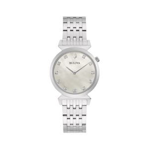 Ladies%27+Regatta+Diamond+Silver-Tone+Stainless+Steel+Watch+MOP+Dial