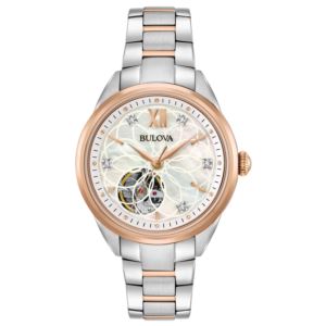 Ladies%27+Sutton+Automatic+Two-Tone+Stainless+Steel+Watch+Mother-of-Pearl+Dial