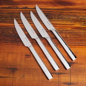 4pc+Steak+Knife+Set+Polished+Stainless+Steel