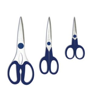 3pc+Multi-Purpose+Scissors+Set+Blue